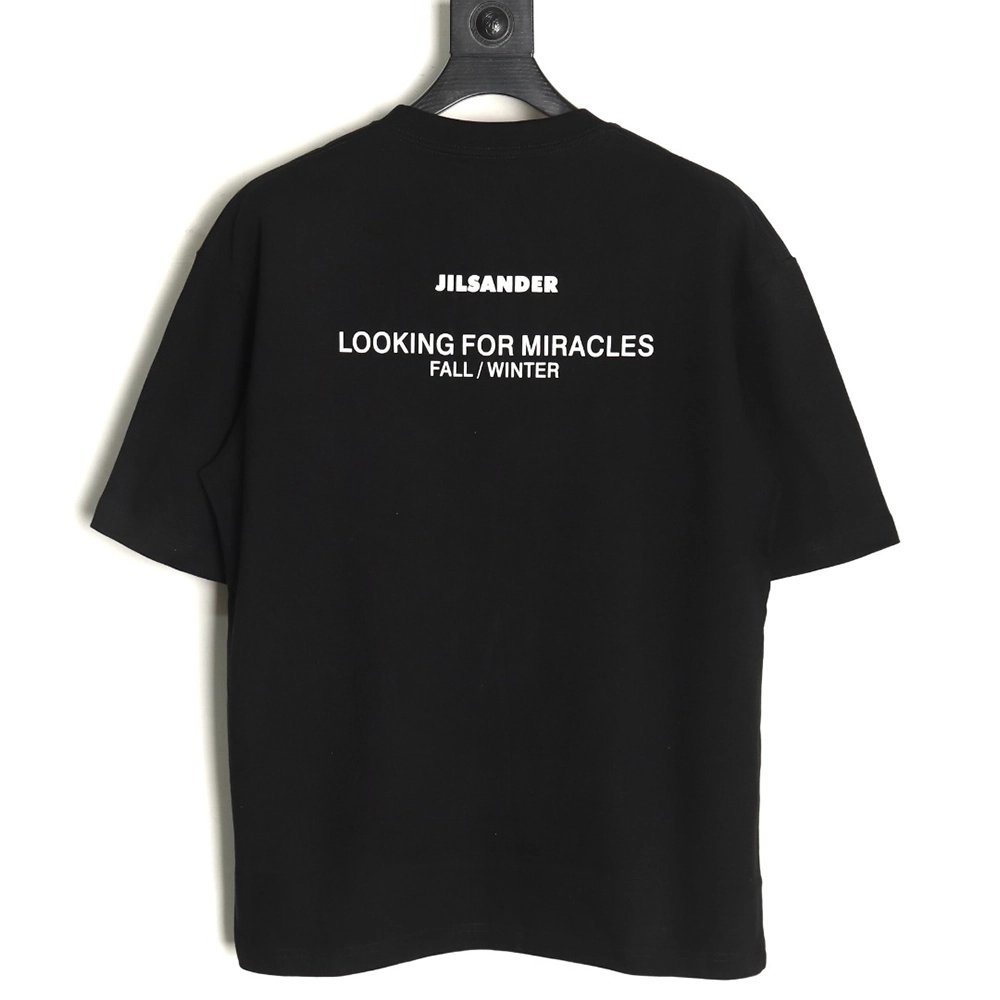 JIL SANDER Lettering Printed Short-Sleeved T-Shirt TSK1,JIL SANDER