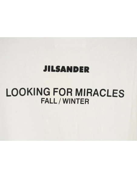JIL SANDER Lettering Printed Short-Sleeved T-Shirt,JIL SANDER