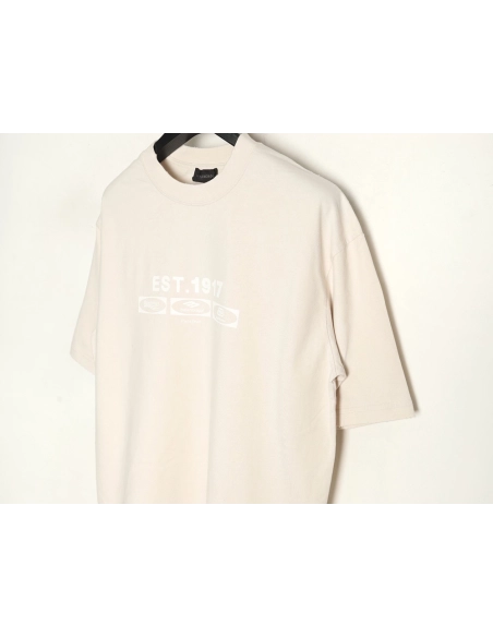 Balenciaga EST.1917 Simple Fashion Printed Short Sleeve T-shirt,Balenciaga
