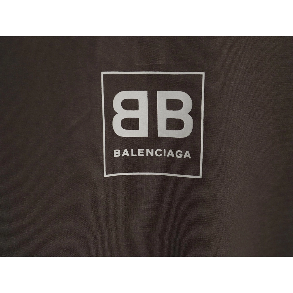 Balenciaga Square Double B Lock Print Short Sleeve T-shirt,Balenciaga