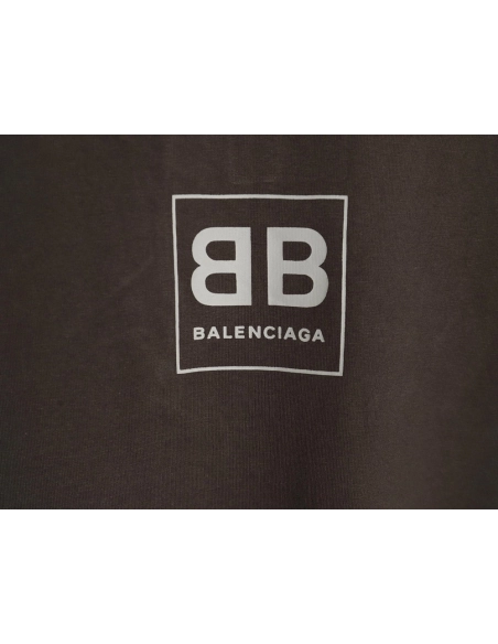 Balenciaga Square Double B Lock Print Short Sleeve T-shirt,Balenciaga