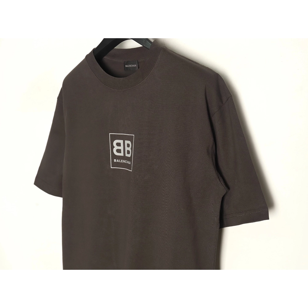 Balenciaga Square Double B Lock Print Short Sleeve T-shirt,Balenciaga