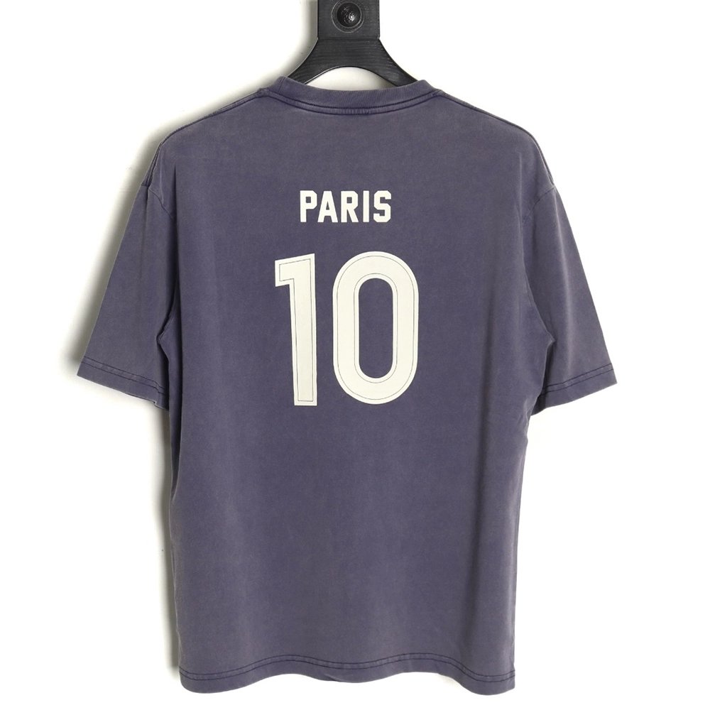 Balenciaga E-sports Letter Washed Short Sleeve T-Shirt,Balenciaga