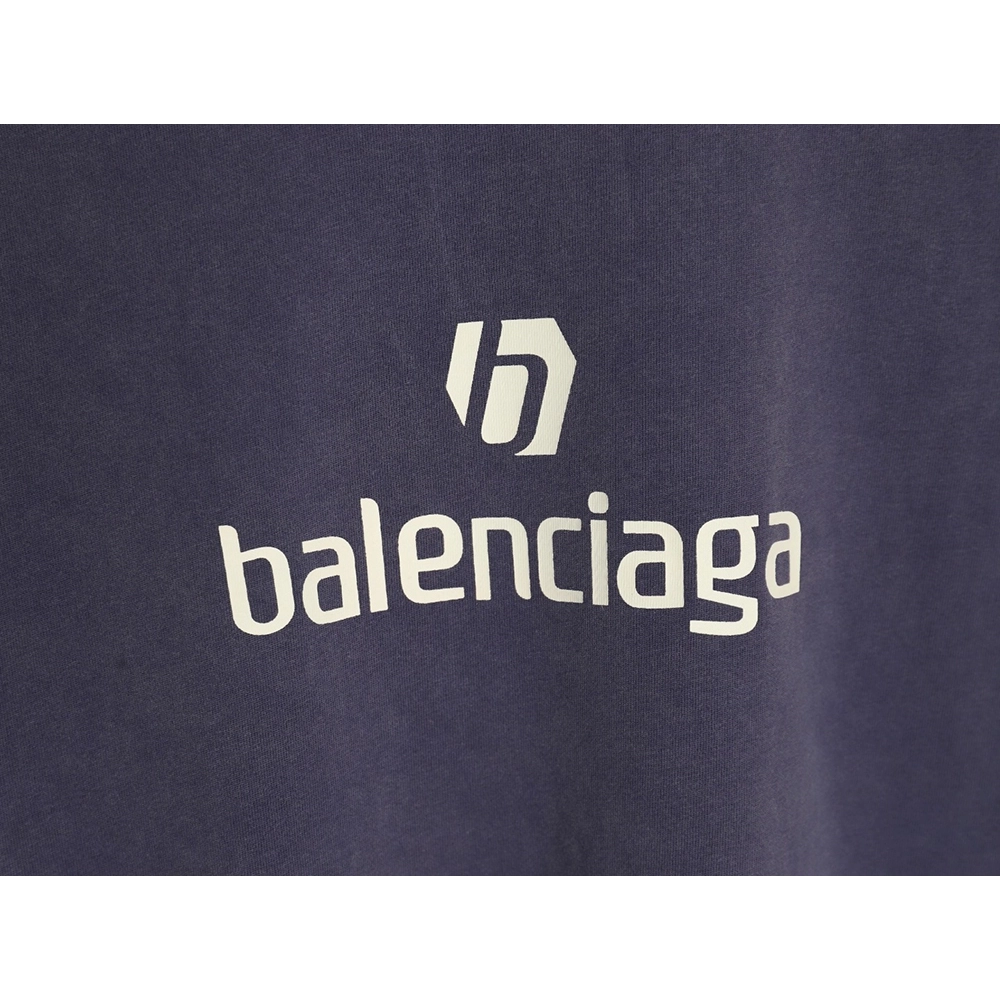 Balenciaga E-sports Letter Washed Short Sleeve T-Shirt,Balenciaga