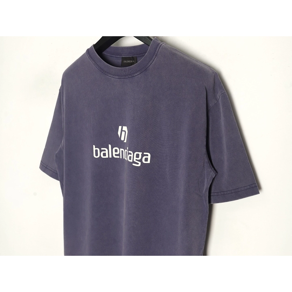Balenciaga E-sports Letter Washed Short Sleeve T-Shirt,Balenciaga