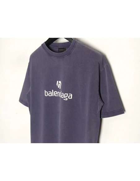 Balenciaga E-sports Letter Washed Short Sleeve T-Shirt,Balenciaga
