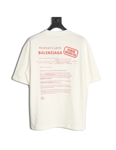 Balenciaga Fashion Newspaper Print Thickened Short Sleeve T-Shirt,Balenciaga