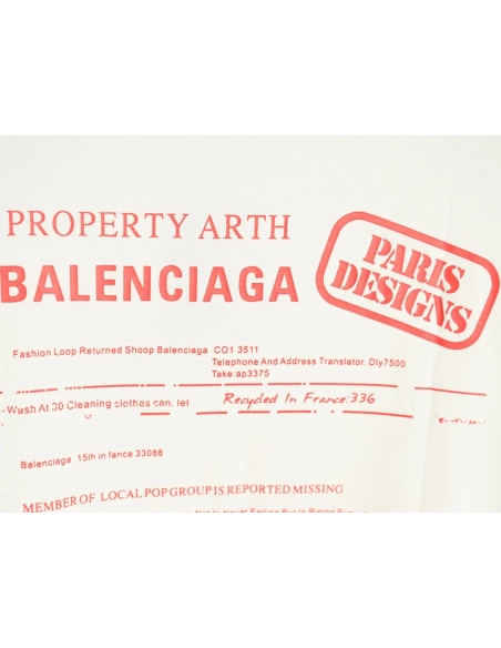 Balenciaga Fashion Newspaper Print Thickened Short Sleeve T-Shirt,Balenciaga