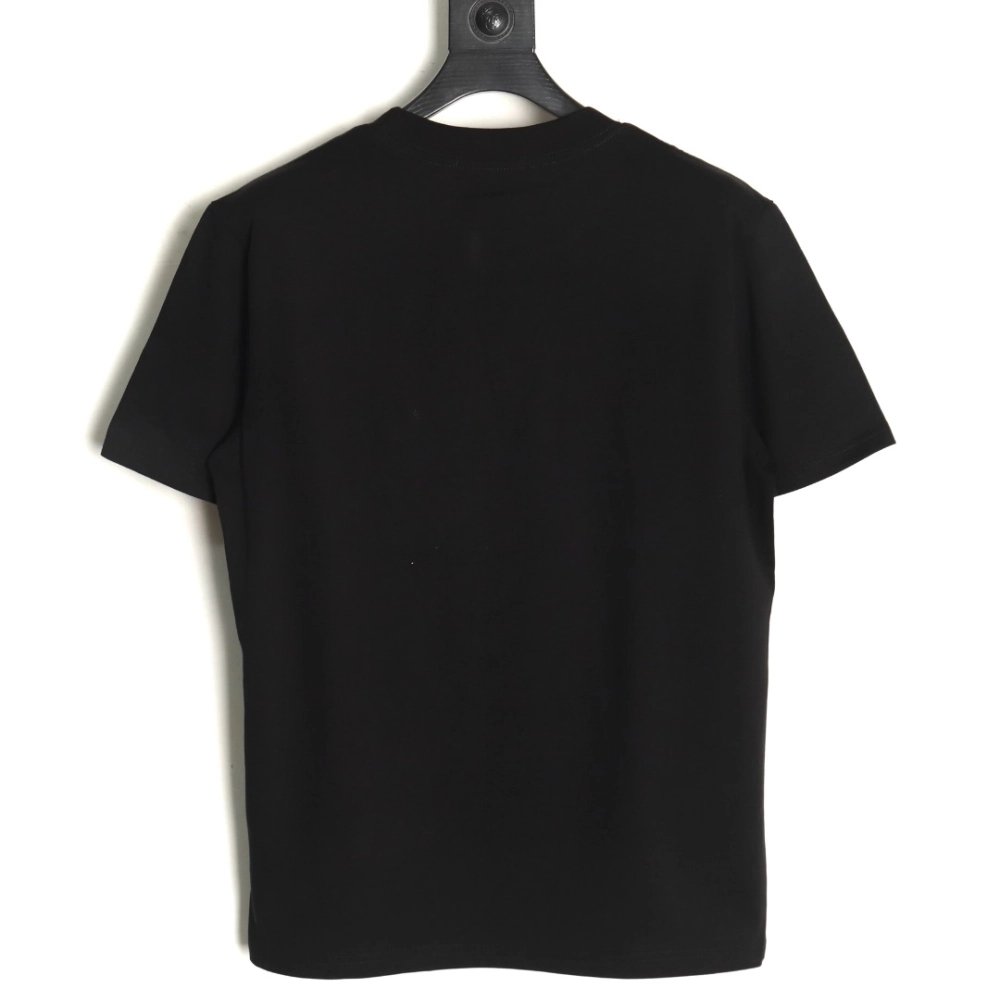 Prada triangle logo leather tag pocket short sleeves TSK1,Prada