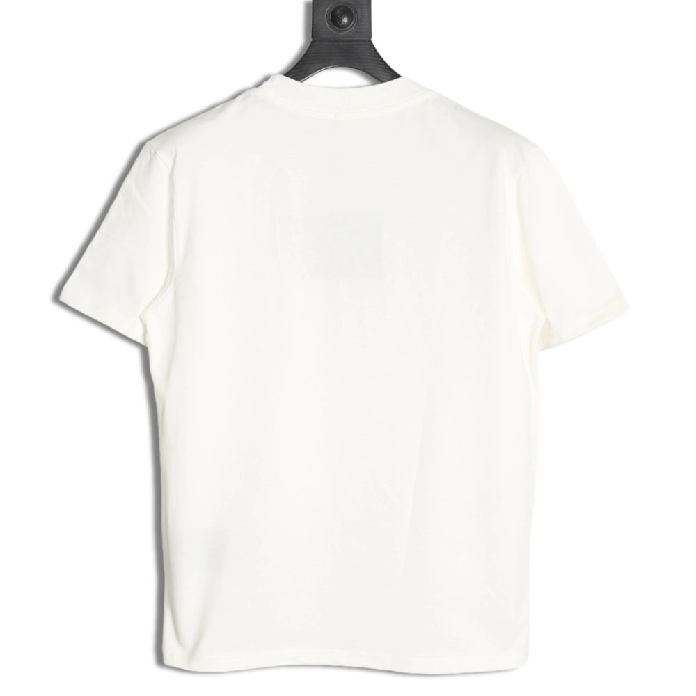 Prada triangle logo leather tag pocket short sleeves,Prada