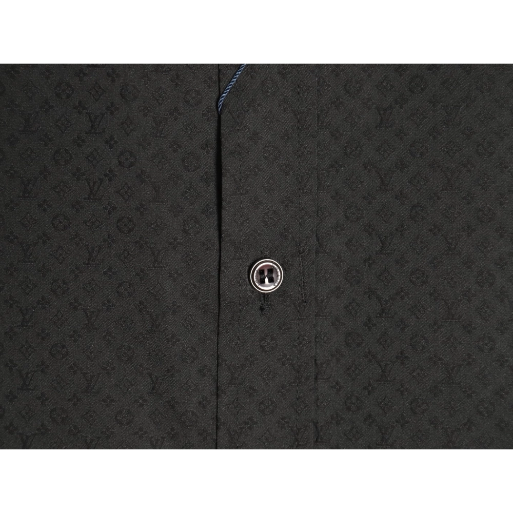 Louis Vuitton dark pattern monogram full print jacquard shirt TSK1,Louis Vuitton