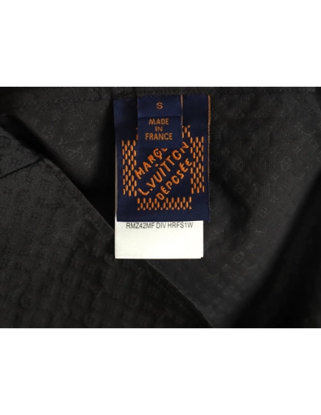 Louis Vuitton dark pattern monogram full print jacquard shirt TSK1,Louis Vuitton