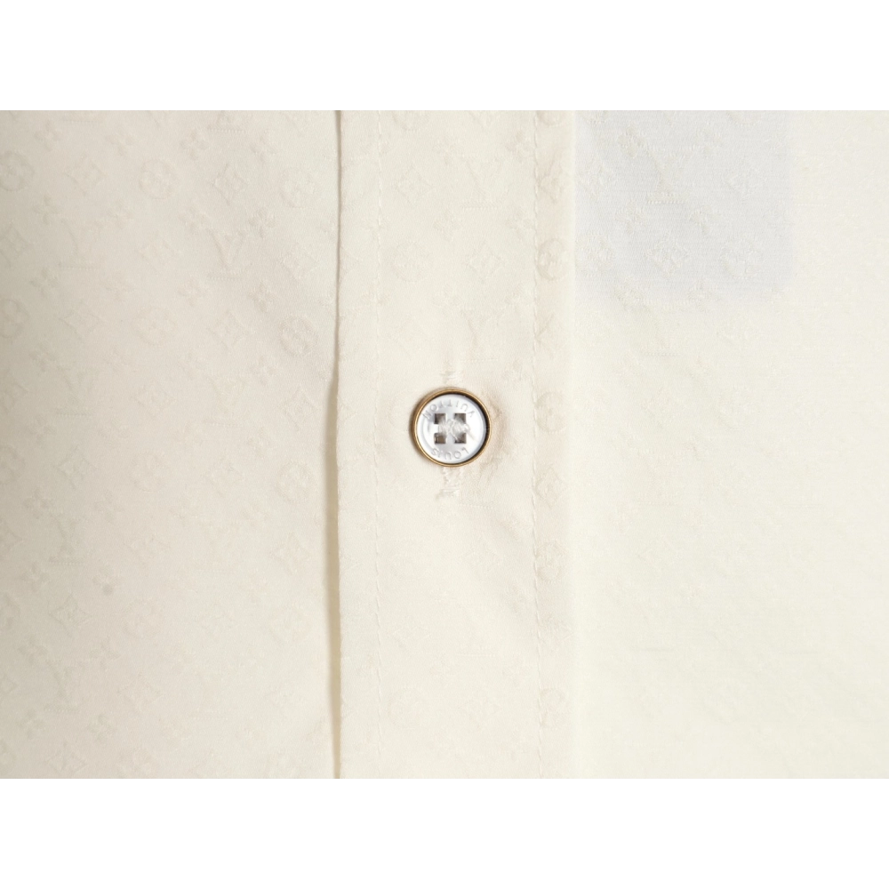 Louis Vuitton dark pattern monogram full print jacquard shirt,Louis Vuitton