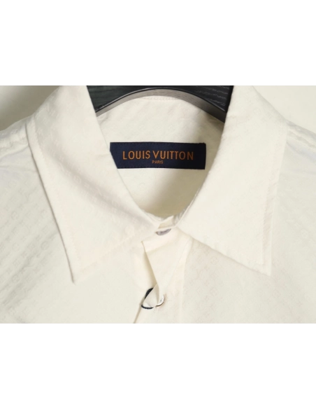 Louis Vuitton dark pattern monogram full print jacquard shirt,Louis Vuitton