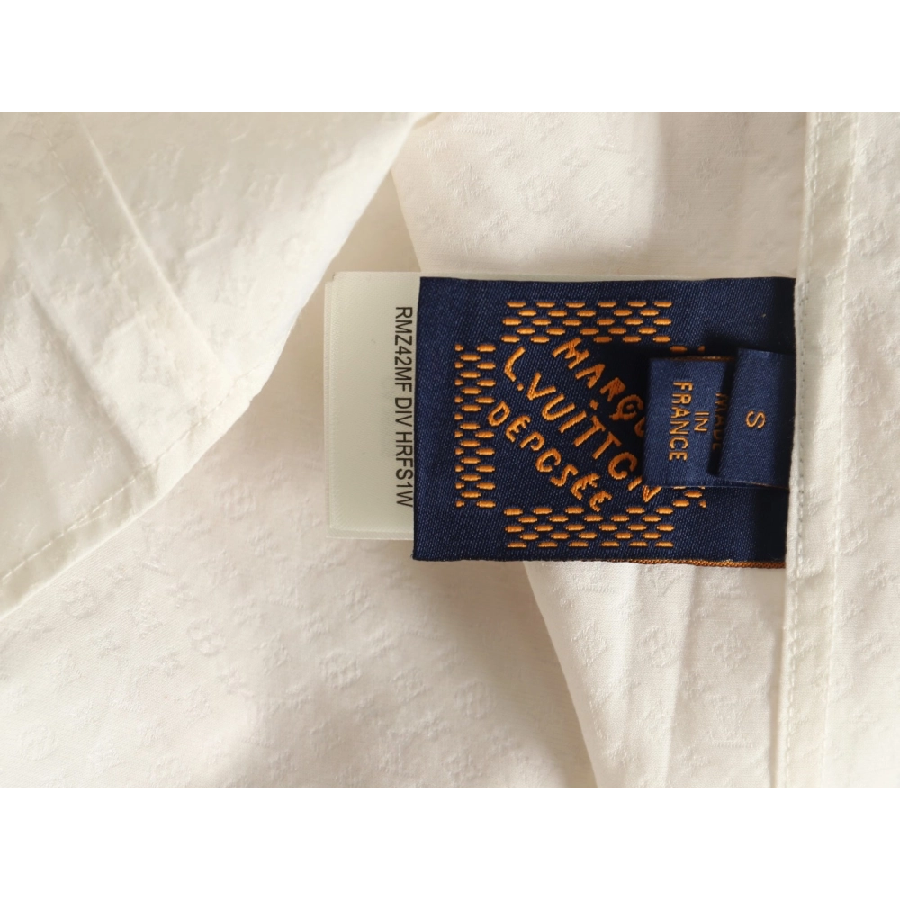 Louis Vuitton dark pattern monogram full print jacquard shirt,Louis Vuitton