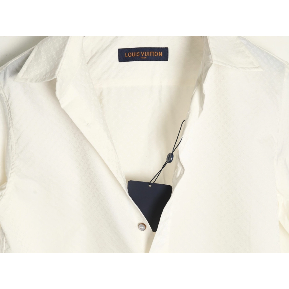 Louis Vuitton dark pattern monogram full print jacquard shirt,Louis Vuitton