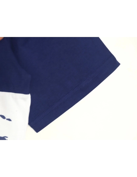 Burberry white horizontal striped war horse print short sleeves,Burberry