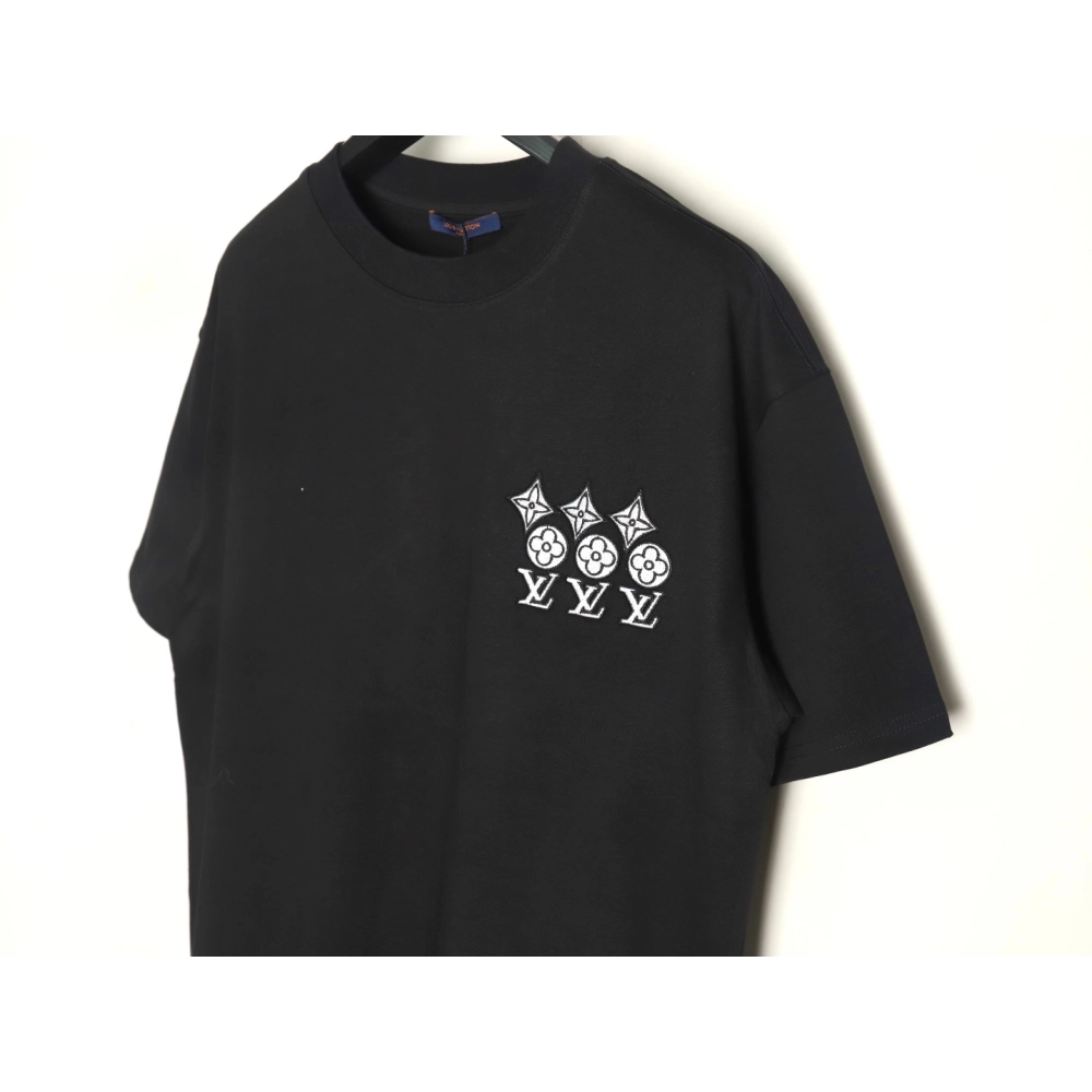 Louis Vuitton embroidered lettering short-sleeved T-shirt TSK1,Louis Vuitton