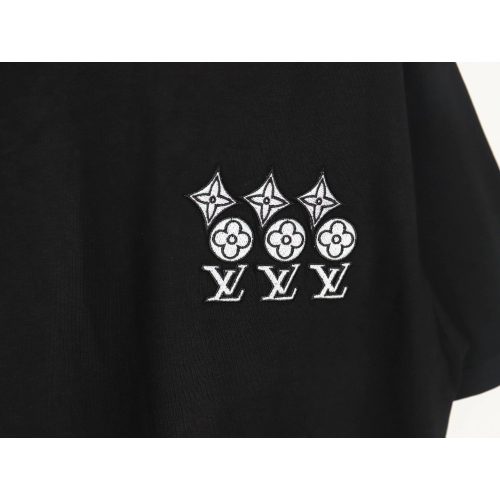 Louis Vuitton embroidered lettering short-sleeved T-shirt TSK1,Louis Vuitton