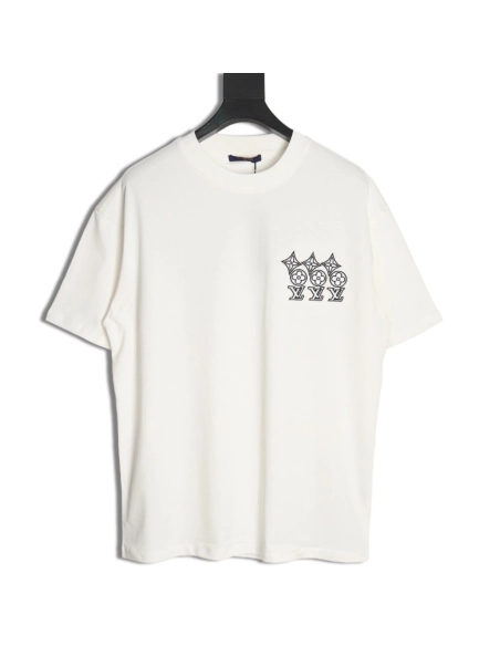 Louis Vuitton embroidered lettering short-sleeved T-shirt,Louis Vuitton