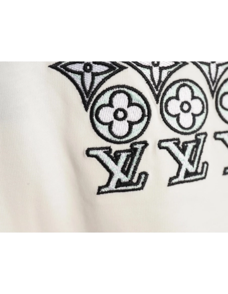 Louis Vuitton embroidered lettering short-sleeved T-shirt,Louis Vuitton