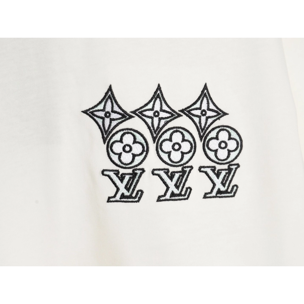 Louis Vuitton embroidered lettering short-sleeved T-shirt,Louis Vuitton