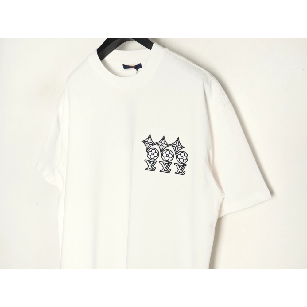 Louis Vuitton embroidered lettering short-sleeved T-shirt,Louis Vuitton