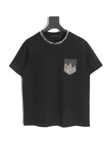 Louis Vuitton Embroidered Logo Short Sleeve T-Shirt TSK1,Louis Vuitton