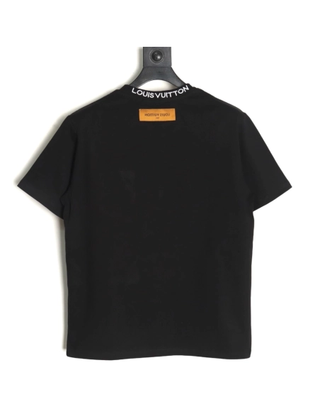 Louis Vuitton Embroidered Logo Short Sleeve T-Shirt TSK1,Louis Vuitton