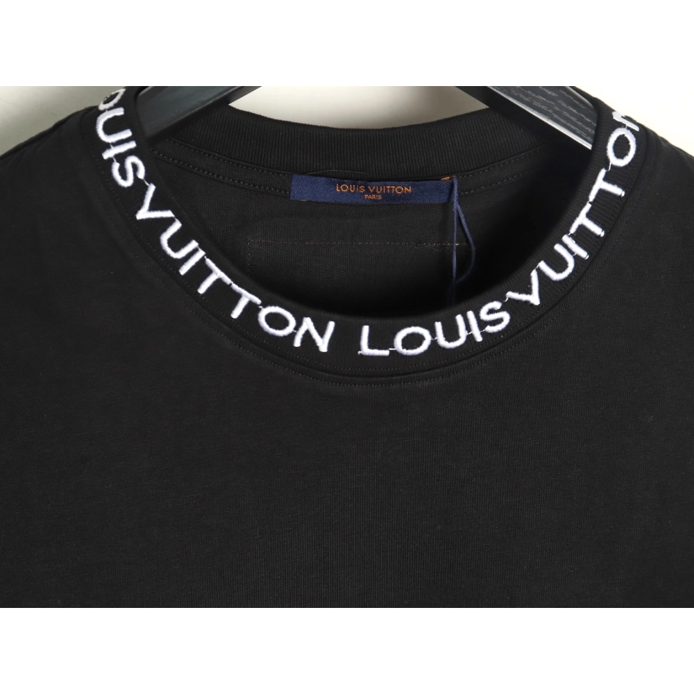 Louis Vuitton Embroidered Logo Short Sleeve T-Shirt TSK1,Louis Vuitton