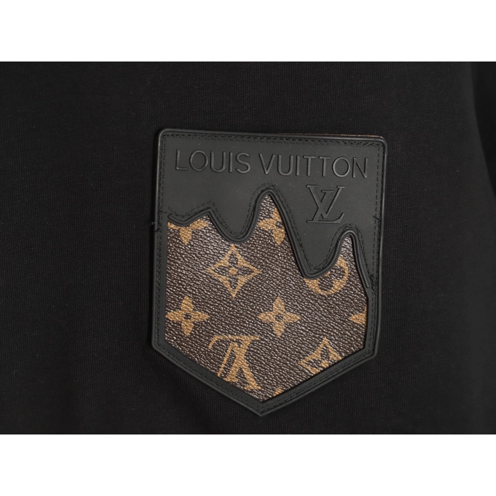 Louis Vuitton Embroidered Logo Short Sleeve T-Shirt TSK1,Louis Vuitton
