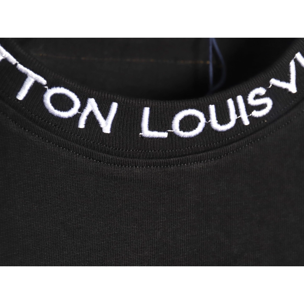 Louis Vuitton Embroidered Logo Short Sleeve T-Shirt TSK1,Louis Vuitton