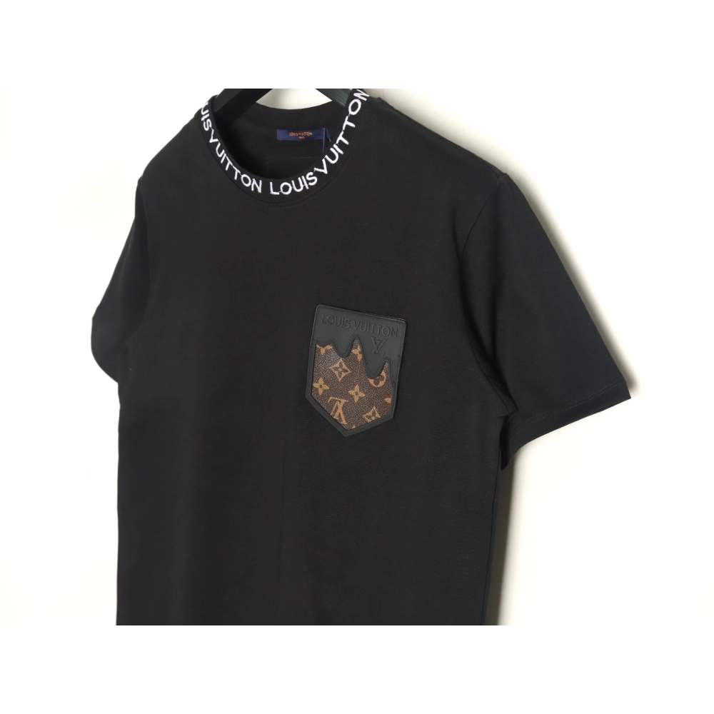Louis Vuitton Embroidered Logo Short Sleeve T-Shirt TSK1,Louis Vuitton