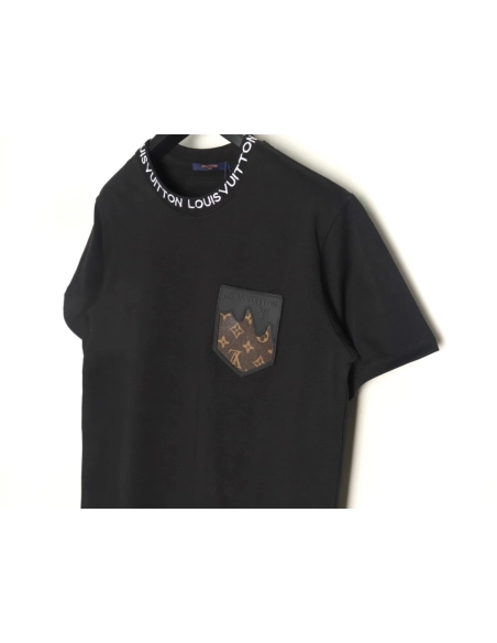 Louis Vuitton Embroidered Logo Short Sleeve T-Shirt TSK1,Louis Vuitton