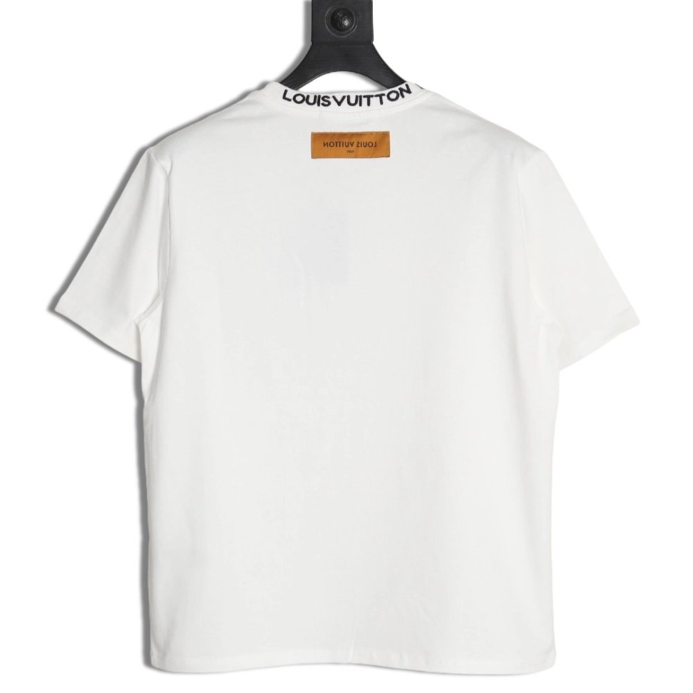 Louis Vuitton Embroidered Logo Short Sleeve T-Shirt,Louis Vuitton