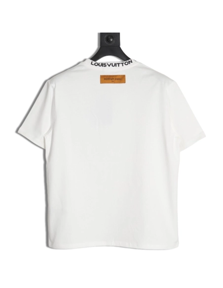 Louis Vuitton Embroidered Logo Short Sleeve T-Shirt,Louis Vuitton