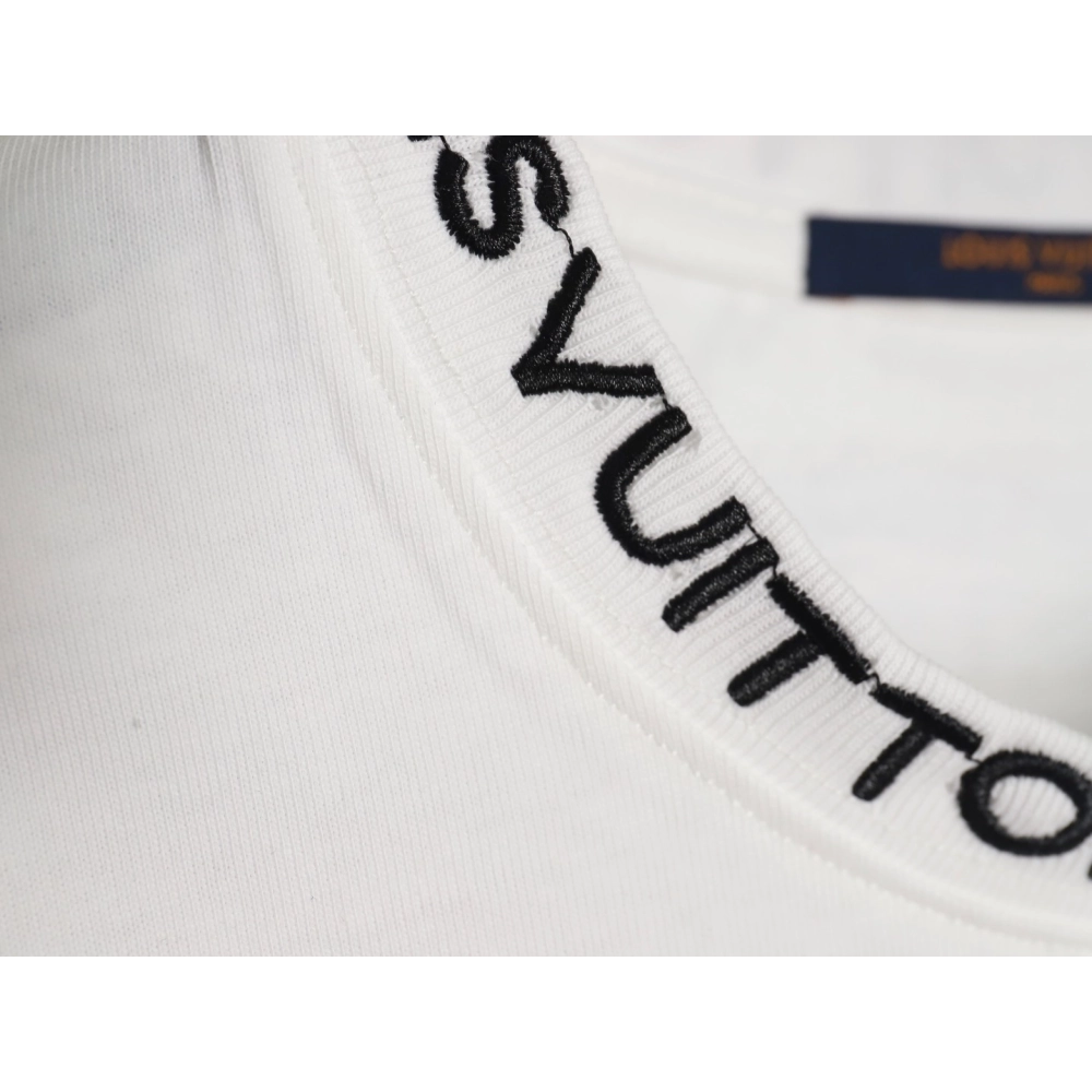 Louis Vuitton Embroidered Logo Short Sleeve T-Shirt,Louis Vuitton