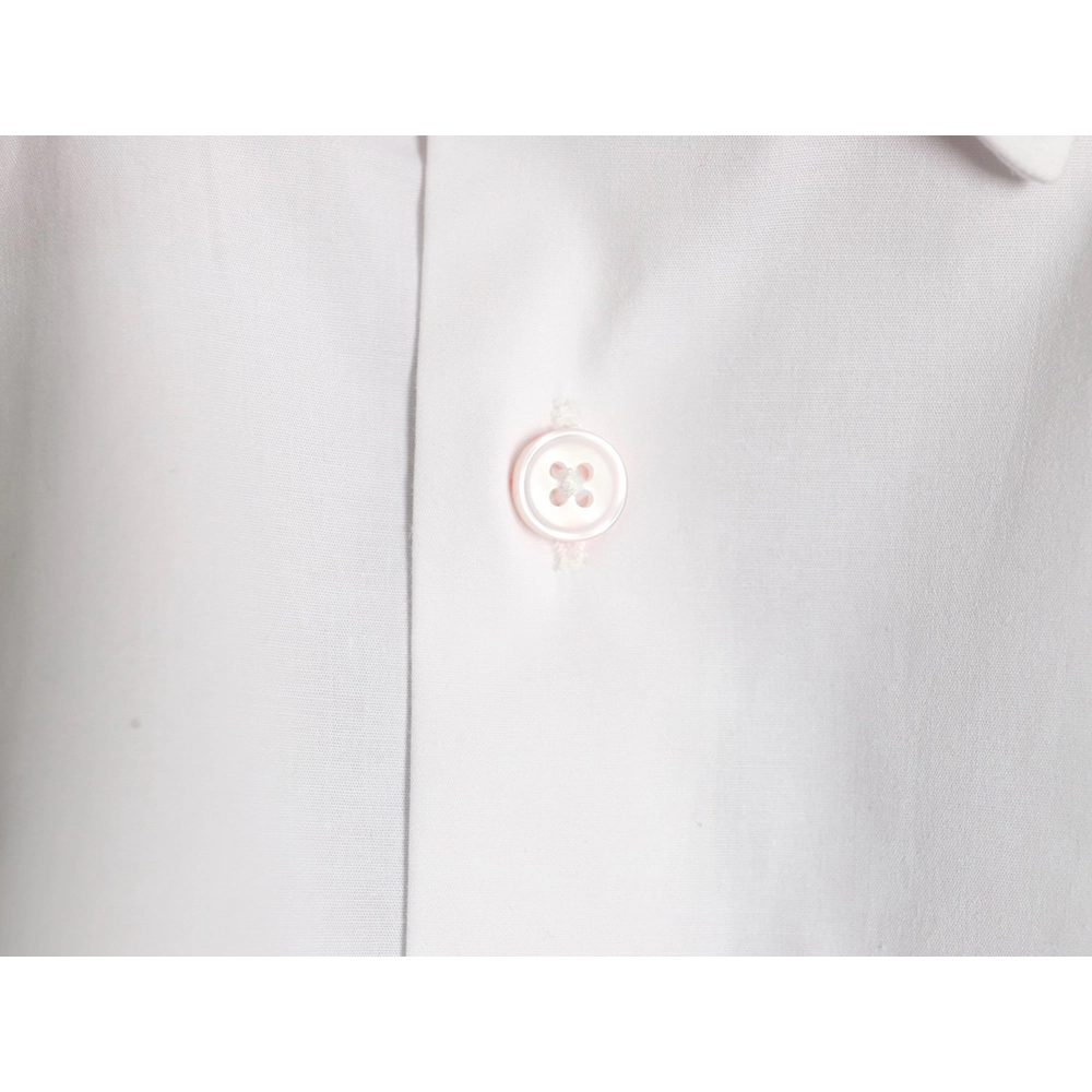 Prada Embroidered Lettering Poplin Long Sleeve Shirt,Prada