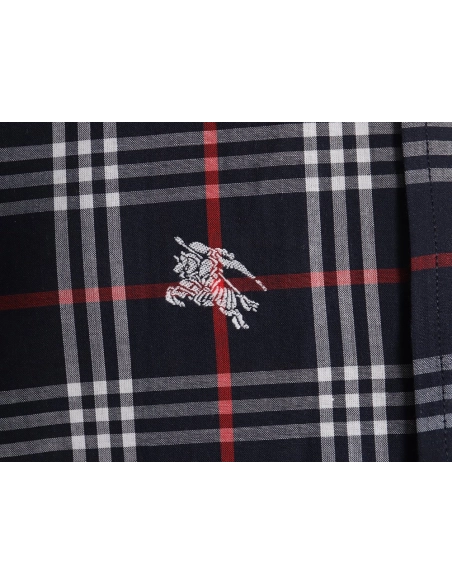Burberry all over print war horse plaid long sleeve shirt TSK1,Burberry