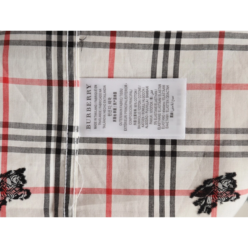 Burberry all over print war horse plaid long sleeve shirt,Burberry