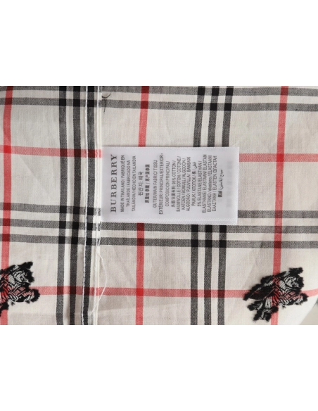 Burberry all over print war horse plaid long sleeve shirt,Burberry