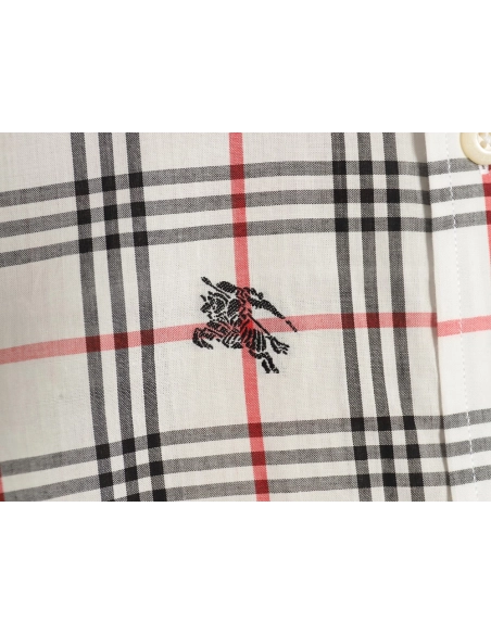 Burberry all over print war horse plaid long sleeve shirt,Burberry