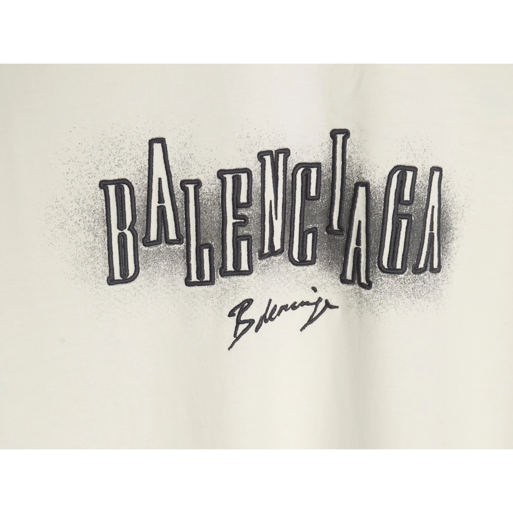 Balenciaga Halo Print Pop Embroidery Short Sleeve T-Shirt,Balenciaga