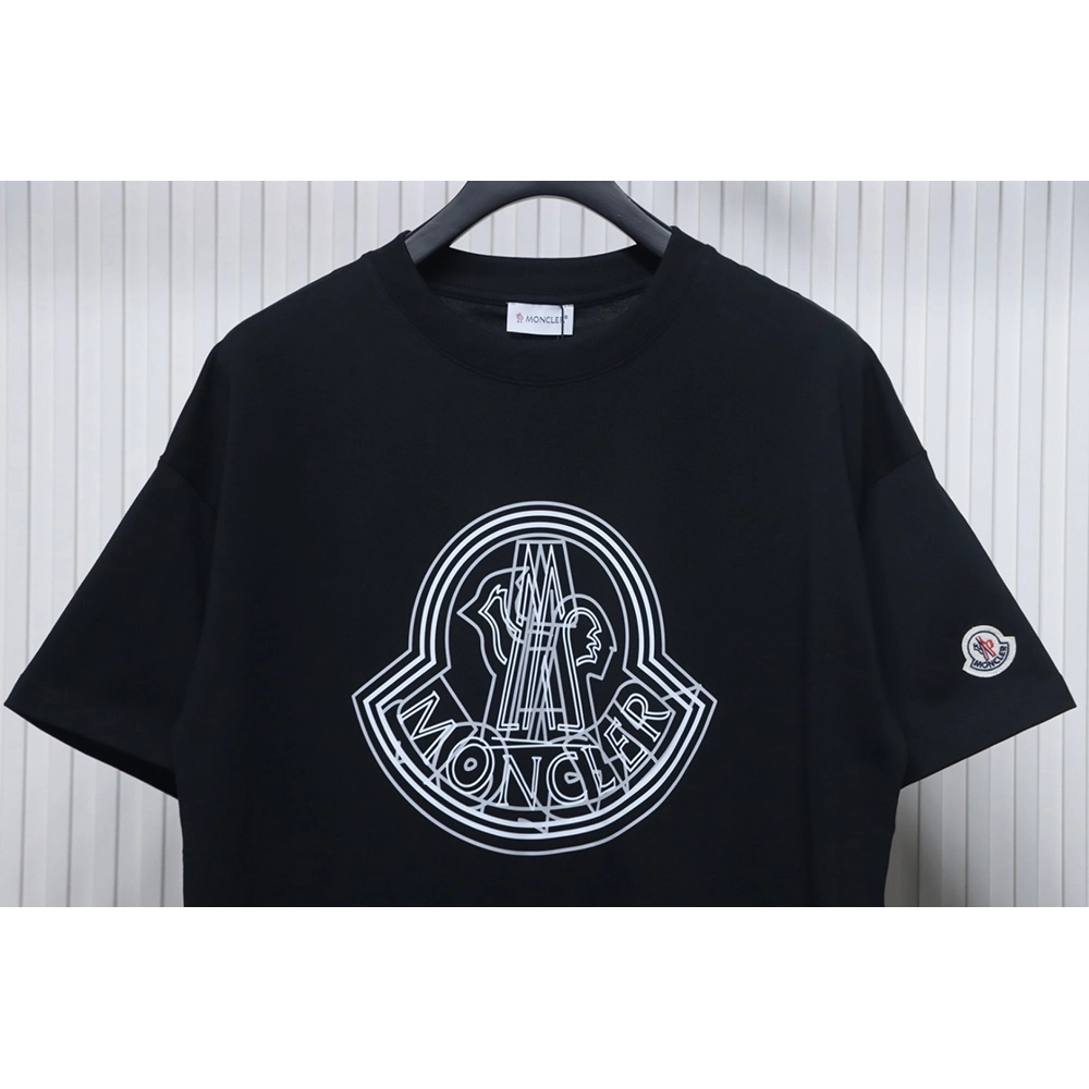 Moncler overlapping logo print short sleeves,Moncler