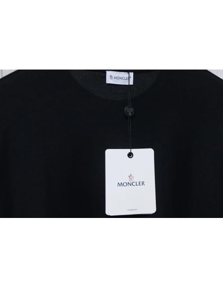 Moncler overlapping logo print short sleeves,Moncler