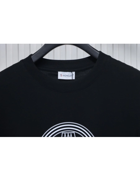 Moncler overlapping logo print short sleeves,Moncler