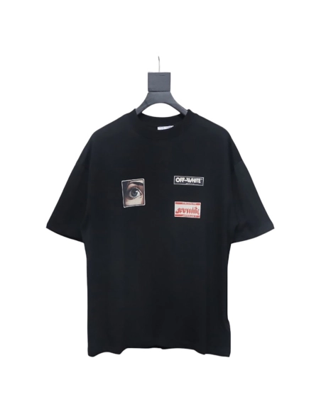 Off-White eye letter logo short-sleeved T-shirt,Off White