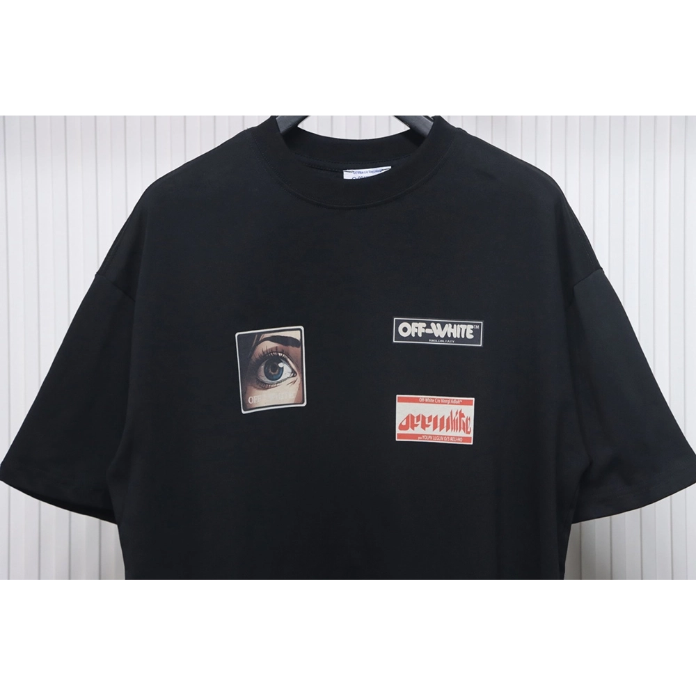 Off-White eye letter logo short-sleeved T-shirt,Off White