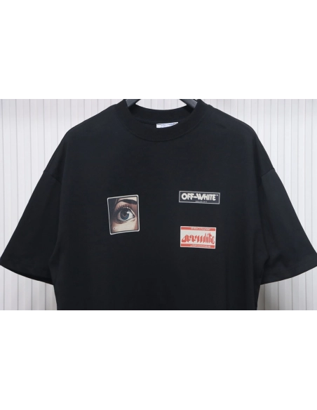 Off-White eye letter logo short-sleeved T-shirt,Off White