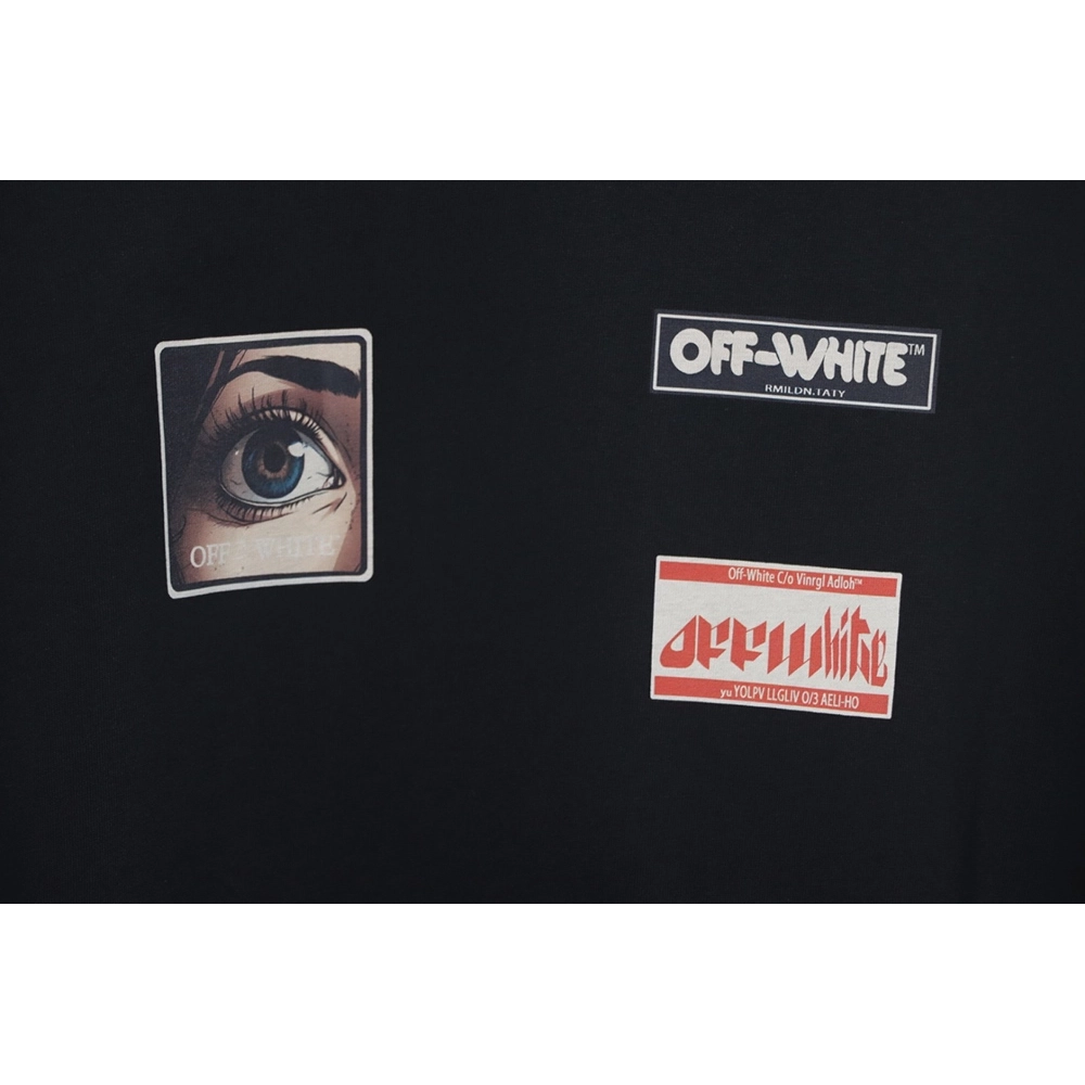 Off-White eye letter logo short-sleeved T-shirt,Off White